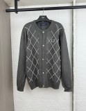 Louis Vuitton Fashion Diamond Beaded Letter Knitted Cardigan Sweater