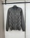 Louis Vuitton Fashion Diamond Beaded Letter Knitted Cardigan Sweater