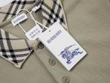 Burberry Unisex Classic Versatile Checkered Contrast Collar Polo Shirt