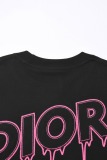 Dior 26SS Fashion Personalized Contrast Embroidered Short Sleeve Couple Versatile Casual T-shirt