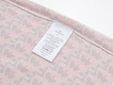 Dior Unisex Fashion Full Logo Jacquard Tencel Knitted Short sleeved Polo Shirt