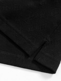 Louis Vuitton Classic Full Dark Pattern Logo Jacquard Collar Polo Shirt