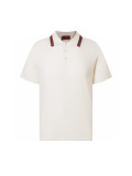 Gucci Couple Classic Wool Contrast Collar Polo Knitted Short Sleeve
