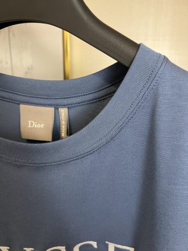 Dior 26SS Classic Logo Letter Printed Short Sleeve Couple Casual Loose T-shirt