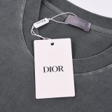 Dior 26SS Classic Logo Printed Water Washed Short Sleeve Unisex Casual Oversize T-shirt
