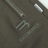 Balenciaga 26SS Classic Embroidered Logo Zipper Pocket Shorts Couple Versatile Loose Sports Pants