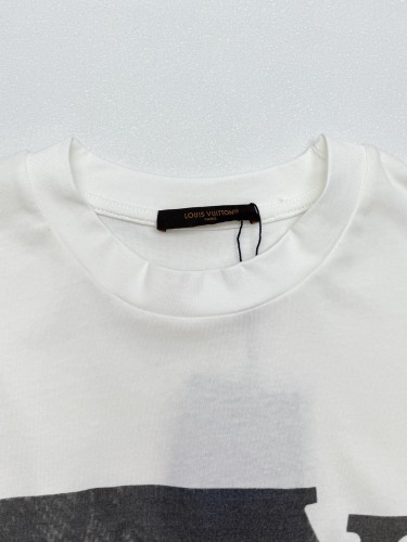 Louis Vuitton Classic Logo Printed Short Sleeve Unisex Casual Loose T-shirt