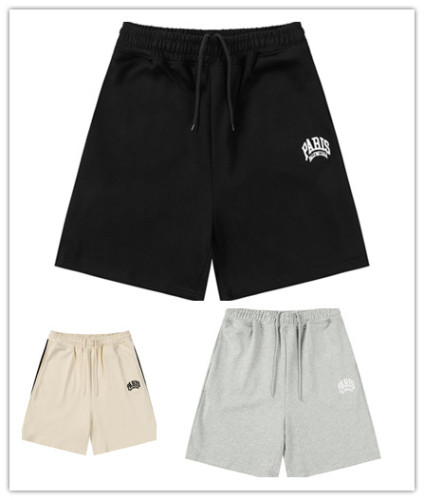 Balenciaga 26SS Classic Embroidered Logo Hoop Shorts Couple Versatile Loose Sports Pants