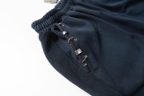 Balenciaga 26SS Fashion Hardware Lock Perforated Shorts Unisex Versatile Loose Sports Pants