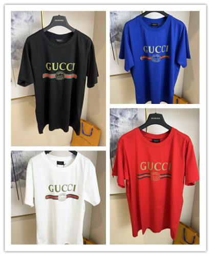 Gucci 26SS Classic Logo Printed Short Sleeve Couple Casual Loose T-shirt