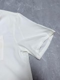 Louis Vuitton 26SS Classic 3D Embroidered Logo Silk Short Sleeved Shirt