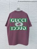 Gucci 26SS Classic 3D Overlapping Logo Printed Short Sleeve Unisex Canal Loose T-shirt