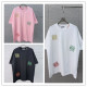 Loewe 26SS Fashion Embroidered Logo Short Sleeve Unisex Canal Loose T-shirt