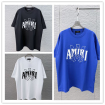 Amiri 26SS Fashion Patch Embroidered Logo Short Sleeve Unisex Canal Round Neck T-shirt Amiri 26SS Fashion Patch Embroidered Logo Short Sleeve Unisex Canal Round Neck T-shirt