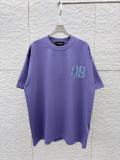 Balenciaga Fashion 3D Logo Printed Short Sleeve Unisex Canal Loose T-shirt
