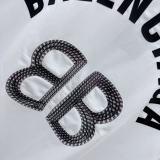Balenciaga Fashion 3D Logo Printed Short Sleeve Unisex Canal Loose T-shirt