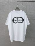 Dior 26SS Classic Embroidered Logo Short Sleeve Unisex Canal Round Neck T-shirt