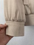 Louis Vuitton Classic Embroidered Logo Versatile Collar Pilot Jacket Coat
