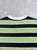 Prada 26SS Fashion Stripe T-shirt Couple Versatile Casual Short Sleeve