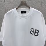 Balenciaga Fashion 3D Logo Printed Short Sleeve Unisex Canal Loose T-shirt