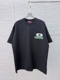 Gucci 26SS Classic 3D Overlapping Logo Printed Short Sleeve Unisex Canal Loose T-shirt