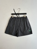 Balenciaga 26SS Fashion Embroidered Wheat Sprout BB Checkered Casual Shorts