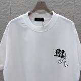 Amiri Classic 3D Logo Printed Short Sleeve Unisex Canal Loose T-shirt
