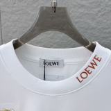 Loewe 26SS Fashion Embroidered Logo Short Sleeve Unisex Canal Loose T-shirt