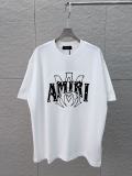 Amiri 26SS Fashion Patch Embroidered Logo Short Sleeve Unisex Canal Round Neck T-shirt
