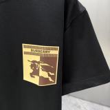 Burberry 26SS Fashion Logo Printed Short Sleeve Unisex Canal Round Neck T-shirt