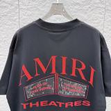 Amiri Classic 3D Logo Printed Short Sleeve Unisex Canal Loose T-shirt
