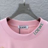 Loewe 26SS Fashion Embroidered Logo Short Sleeve Unisex Canal Loose T-shirt