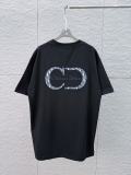 Dior 26SS Classic Embroidered Logo Short Sleeve Unisex Canal Round Neck T-shirt