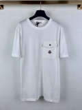 Moncler Classic Simple Round Neck Short Sleeve Couple Casual Loose T-shirt