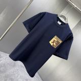 Burberry 26SS Fashion Logo Printed Short Sleeve Unisex Canal Round Neck T-shirt