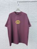 Gucci 26SS Classic Crack GG Printed Short Sleeve Unisex Canal Loose T-shirt
