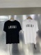 Amiri Classic Logo Printed Round Neck T-shirt Couple Casual Versatile Short Sleeve