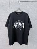 Amiri 26SS Fashion Patch Embroidered Logo Short Sleeve Unisex Canal Round Neck T-shirt
