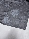 Gucci 26SS Fashion Flower Printed Mulberry Silk Long Sleeve Shirt