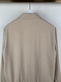 Louis Vuitton Classic Embroidered Logo Versatile Collar Pilot Jacket Coat