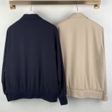 Louis Vuitton Classic Embroidered Logo Versatile Collar Pilot Jacket Coat