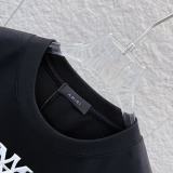 Amiri 26SS Fashion Hexagonal Star Printed Embroidered Logo Short Sleeve Unisex Canal Round Neck T-shirt