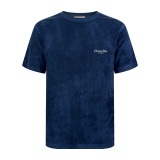 Dior Fashion Embroidered Logo Terry Short Sleeve Couple Casual Versatile T-shirt