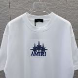 AMIRI 26SS Classic Towel Embroidered Logo Short Sleeve Unisex Canal Round Neck T-shirt