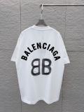 Balenciaga Fashion 3D Logo Printed Short Sleeve Unisex Canal Loose T-shirt