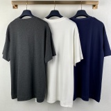 Gucci Classic Embroidery GG Round Neck T-shirt Couple Casual Versatile Short Sleeve