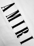 Amiri Classic Logo Printed Round Neck T-shirt Couple Casual Versatile Short Sleeve