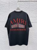 Amiri Classic 3D Logo Printed Short Sleeve Unisex Canal Loose T-shirt