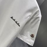 Moncler 26SS Simple Logo Printed Short Sleeve Unisex Canal Round Neck T-shirt