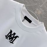 Amiri 26SS Fashion Hexagonal Star Printed Embroidered Logo Short Sleeve Unisex Canal Round Neck T-shirt
